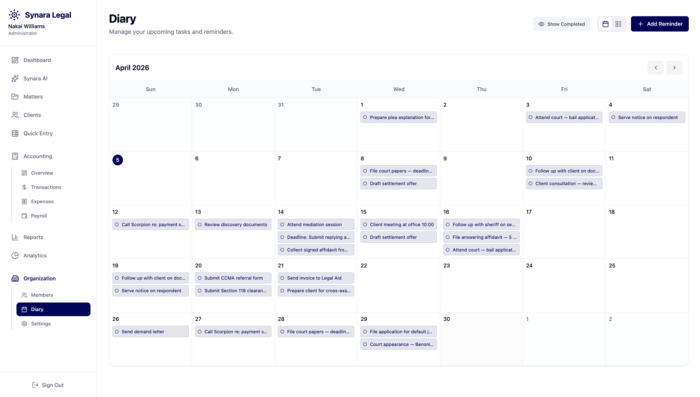 Diary